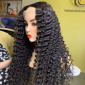 Haute qualité vietnamien usine cheveux bouclés dentelle avant perruque Remy cheveux prix de trame unique - Product Image 6