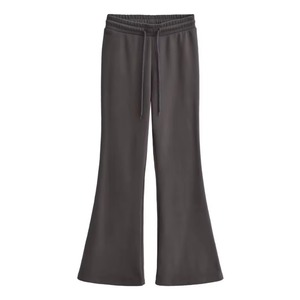 Pantalones acampanados con cordón para mujer, pantalones clásicos ajustados estilo lápiz, ropa de trabajo informal holgada, ropa de fiesta, pantalones acampanados cómodos para discotecas - Product Image 5