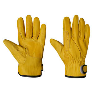ถุงมือทำงาน OEM ป้องกันมือ ระบายอากาศได้ดี หนังวัวแท้ ทนทาน ถุงมือหนังเต็มนิ้ว ถุงมือเซฟตี้ - Product Image 1