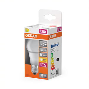 หลอดไฟ LED OSRAM OSR รุ่น 5W E27 แบบด้าน 470LM ความสว่างต่ำ 6 VPE - Product Image 2