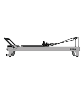 Pilates Reformer en acier laminé à froid <span class=keywords><strong>INIKO</strong></span> R001A Blanc Noir Équipement de studio de yoga Logo personnalisé OEM Boîtier en contreplaqué pour musculation - Product Image 3