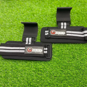 <b>Wrist</b> <b>Band</b> ABS Material Padded Grip Enhancing Adjustable High Stretch Deadlift Pull-Up Straps Weightlifting Gym Abs - Product Image 1