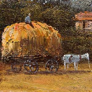 20 In× 24 in dipinti ad olio d'arte dipinti a mano 100% paesaggio classico del campo - Product Image 6