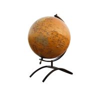 Globo del mundo de latón antiguo con soporte Mapa DE LA TIERRA moderno Globo de escritorio Vintage para decoración del hogar u oficina Herramienta de aprendizaje