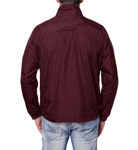 Veste coupe-vent pour homme sur mesure, respirante, vêtements de sport d'extérieur, fermeture éclair, motif uni, veste imperméable - Product Image 4