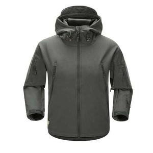 Veste Softshell pour homme d'extérieur, hiver, à capuche, imperméable, coupe-vent, légère, conception personnalisée OEM - Product Image 2