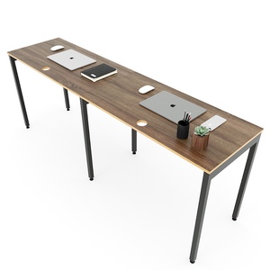 Estructura de Acero Minimalista para Mesa de Dos Personas, 200x50cm, Sistema HCSL012 para Apartamento, Cocina, Hotel, Dormitorio, Metal - Product Image 3