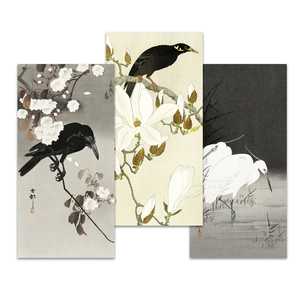 โอฮาร่า โคซอน ชุดภาพพิมพ์ศิลปะ 3 ชิ้น กระดาษเคลือบ 250 GSM ลายภาพนิ่งที่มีสไตล์ - Product Image 4