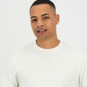 2024 cuello redondo pulóver sudadera hombres alta calidad logotipo personalizado algodón poliéster polar sólido invierno transpirable secado rápido 340g XS - Product Image 5