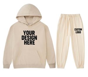 Sudadera con capucha de otoño e invierno para hombre con logotipo personalizado, chándal informal de 2 piezas, ropa deportiva para hombre, ropa de marca para gimnasio, chándal para correr - Product Image 3