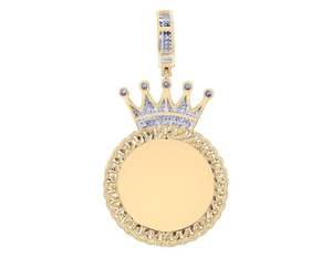 Forme octogonale Moissanite diamant rond en argent S925 glacé Hip Hop bijoux pour hommes femmes personnalisé mode cadeau collier - Product Image 3