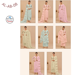 Bellamente elaborado semicosido indio pakistaní poliéster festivo étnico Kurta fiesta-ropa digna para todas las ocasiones - Product Image 4