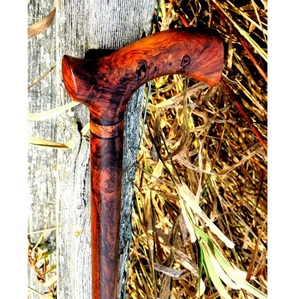 Bâton de marche en bois classique pour hommes et femmes avec prise en main confortable - Product Image 1