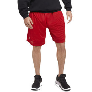 Shorts de sport mi-taille pour hommes, couleur unie, polyester/coton, séchage rapide, respirant, écologique, coupe oversize, pour l'entraînement et le style urbain - Product Image 3