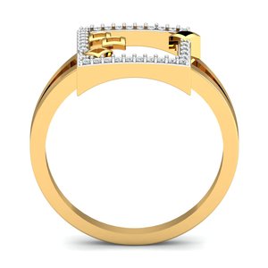 Exclusive Zircon <b>Ring</b> Minimalist Square <b>Rings</b> For Women Boho Brass <b>Ring</b> Recipient 18k Gold Plated <b>Dainty</b> Geometric For Wholesale - Product Image 3