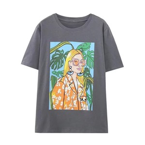 <b>Top</b> Trending Women T Shirt Fitted Light Weight Hot Selling T Shirt Oversized Custom Logo Summer Cotton <b>Tie</b> <b>Dye</b> Tshirt - Product Image 1