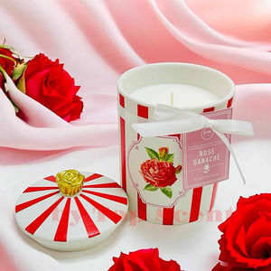 กานาชกุหลาบแฮนด์เมดในพาราฟินแว็กซ์สำหรับตกแต่งบ้านในวันวาเลนไทน์ - Product Image 1