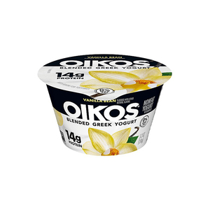 Yaourt grec à la fraise, épais, crémeux, saveur de fruits réels Dannon Oikos, pot de 150g - Product Image 3