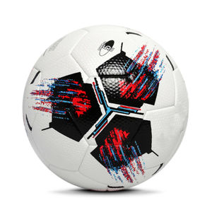 Balón de fútbol de cuero profesional de alta calidad, fútbol de PU de nivel de partido con vejiga de butilo duradera, alta retención de aire, tamaño 5 - Product Image 3