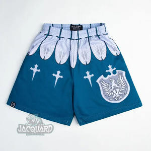 Pantalones cortos de verano básicos de talla grande para hombre, 100% de poliéster, baloncesto Vintage, malla lineal antiarrugas, estampados, informales, ecológicos - Product Image 3