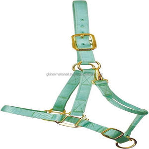 Fancy Lightweight Extra comfort Nylon Webbing Nylon Horse Halter in Many Colors and Custom Sizes Stainless Adjustable Hardware - Product Image 6