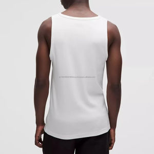 Camiseta sin Mangas Deportiva de Alta Calidad OEM, Camiseta sin Mangas Acanalada para Hombre, Cuello Cuadrado, Camiseta Deportiva para Gimnasio - Product Image 2