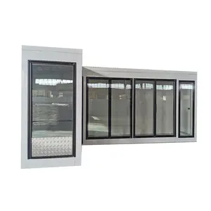 展示柜玻璃门工厂，用于带框架钢化玻璃门工厂的冷却器冷冻柜冷藏室存储