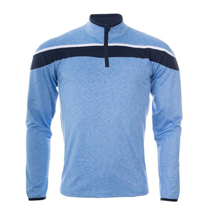 Logotipo personalizado impreso patrón sólido GAA Jersey media cremallera superior Hurling chaqueta 100% poliéster de talla grande tejido de punto para el verano - Product Image 4