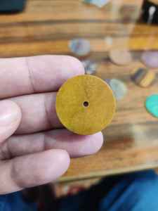 Oeil de tigre naturel vert noir cadran plat 35 MM excellente qualité pierre précieuse en vrac meilleure fabrication de bijoux cadran de montre de forage gratuit AK - Product Image 2