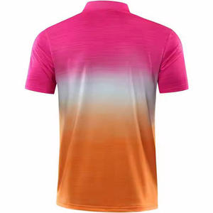 Hombres de algodón de calidad para polos con logotipo bordado personalizado Ropa deportiva informal Patrón sólido para camiseta Polo - Product Image 3