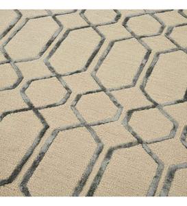 Tapis Shahkar sur mesure, forme personnalisée, tissés à la main, modernes, multi-plumes, en laine, antimicrobiens, antidérapants, PET, 14 mm d'épaisseur, ensemble de tapis personnalisable - Product Image 4