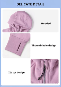 Sudadera con capucha recortada de algodón liso personalizado de la mejor calidad, Sudadera larga de estilo pulóver para mujer disponible XS, venta al por mayor, Diseña tu propio - Product Image 4