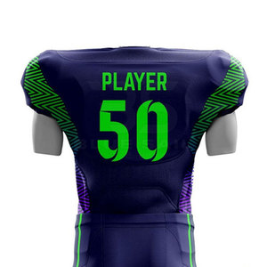 Conjunto de fútbol americano sublimado con colores resistentes a la decoloración y logotipo personalizado Conjunto de camisetas de fútbol de escuela secundaria - Product Image 5