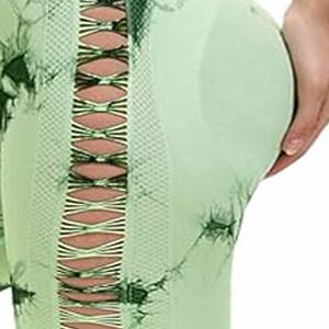 Mallas Capri con logotipo personalizado para mujer, mallas de cintura alta para entrenamiento, suave y mantecoso, gimnasio, fitness, yoga, vestido deportivo - Product Image 3