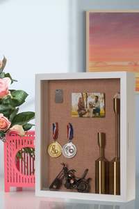 Boîte à ombres blanche 16x20, boîtes à ombres profondes extra larges avec porte magnétique, boîte à souvenirs 20x16 pour bouquet de mariage - Product Image 4