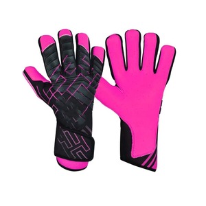 Wholesale Custom Professional Latex Waterproof Goalkeeper Gloves Adjustable Wrist <b>Strap</b> Full Finger Lace-Up Closure for Outdoor - Product Image 3