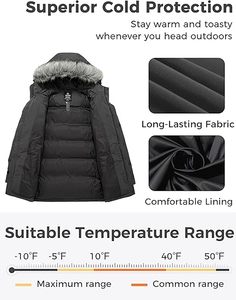 Vente chaude Veste d'hiver longue de conception de mode pour hommes sur mesure Vestes matelassées - Product Image 3
