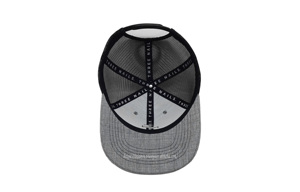 Sombreros de camionero de malla gris/negro de alta calidad informales unisex logotipo personalizado ajustable ciclismo al aire libre lona estilo de moda - Product Image 6