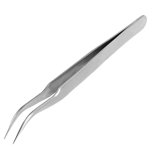 Ensemble de pinces à extensions de cils en acier inoxydable Zullo Industries, marque privée personnalisée, pointe pointue, prise diamantée à 90 degrés, Pakistan - Product Image 3