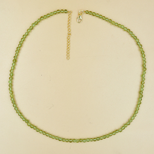 Natural Green <b>Peridot</b> Faceted Gemstone Beads <b>Necklace</b> For SemiPrecious Jewelry From Manufacturer Buy - Product Image 2