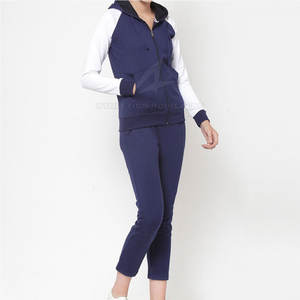 Ropa para correr de patrón sólido ligero de calidad superior para mujer Conjuntos de Top de sudoración de invierno-Ropa al por mayor - Product Image 1