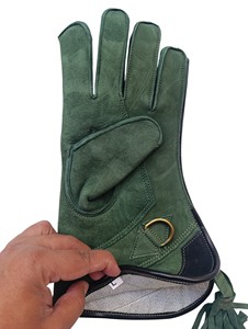 Hoge Kwaliteit Op Maat Gemaakte Lederen Valkerij Handschoen Koolstofschacht Nieuwe Ontwerpen Voor Haviken Jagen Op Vogeltraining Valkerij Handhandschoenen - Product Image 5