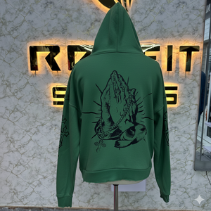 Sweat à capuche zippé pour hommes de Style professionnel Qualité supérieure 100% coton Fabriqué en usine Puff Imprimé Prix pas cher Le plus demandé - Product Image 6