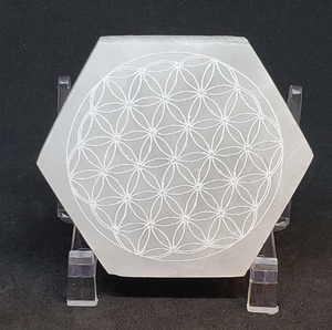 Plaque de charge en vrac Offre Spéciale naturel de la meilleure qualité-gravée au Laser, cadeau fleur de vie - Product Image 1