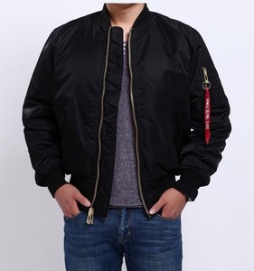 Chaqueta Bomber MA-1 Personalizada de Alta Calidad para Hombre con Cuello Alto, Impermeable y Ecológica - Product Image 1
