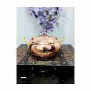 High Quality Eco-Friendly Copper Serving Pot Indian Manufacture Top Selling for Ramadan Serving <b>Dishes</b> <b>Utensils</b> - Product Image 6