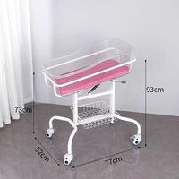 Lit de transport médical pour nourrissons, civière, mobilier pour bébés, berceau, lit de bébé, marque MTR, tube en acier laminé à froid, 82x79x45cm
