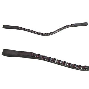 Tachuela de cuero marrón Topacio con forma de onda de 12 mm de la mejor calidad para caballos Logotipo personalizado para deportes al aire libre - Product Image 1