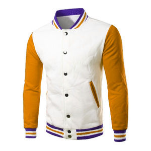 Chaquetas de béisbol bordadas para hombre, ropa de calle, informal, de lana y satén, a la moda, para estudiantes universitarios, chaquetas universitarias de invierno para Unisex - Product Image 1