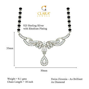 Pure Silver Mangalsutra Set Elegant Fine Jewelry Gift for Wif - Product Image 4